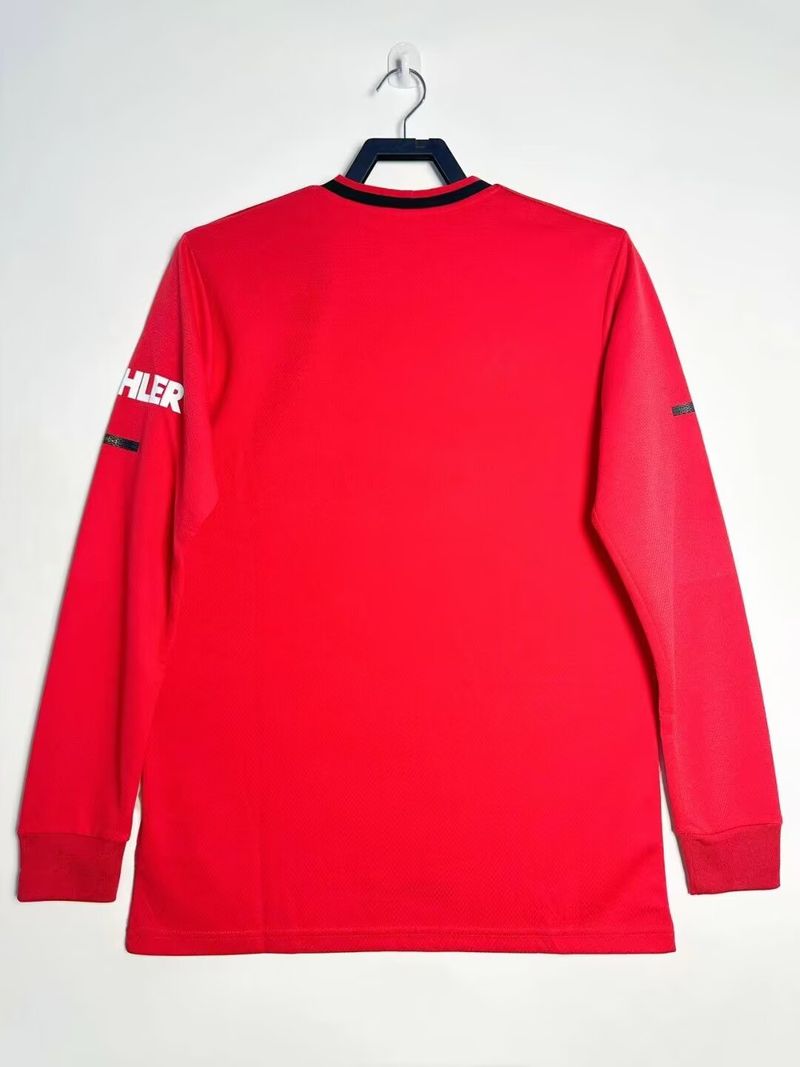 Retro Manchester United 2019-2020 home Long Sleeve image 2