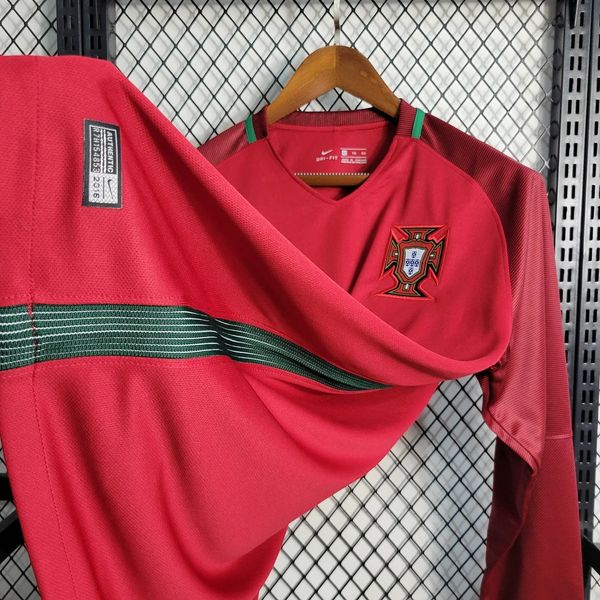 Retro Portugal national 2016 home Long Sleeve image 6