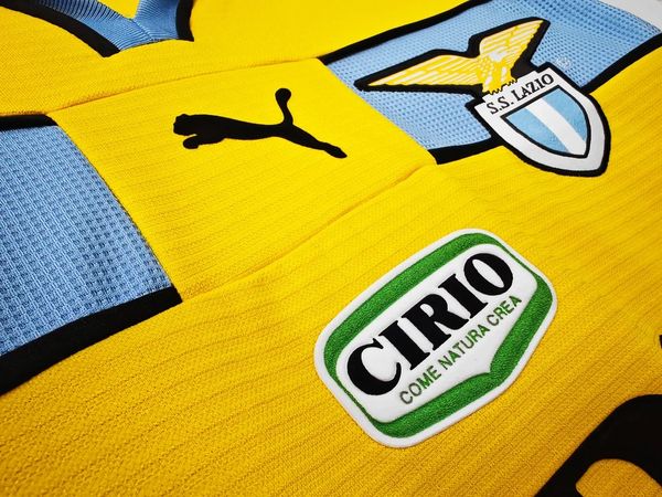 Retro SS Lazio 1998-1999 yellow jersey image 6