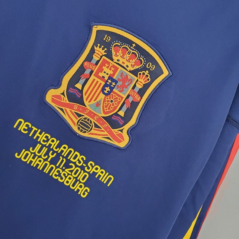 Retro Spain national 2010 away Long Sleeves image 7