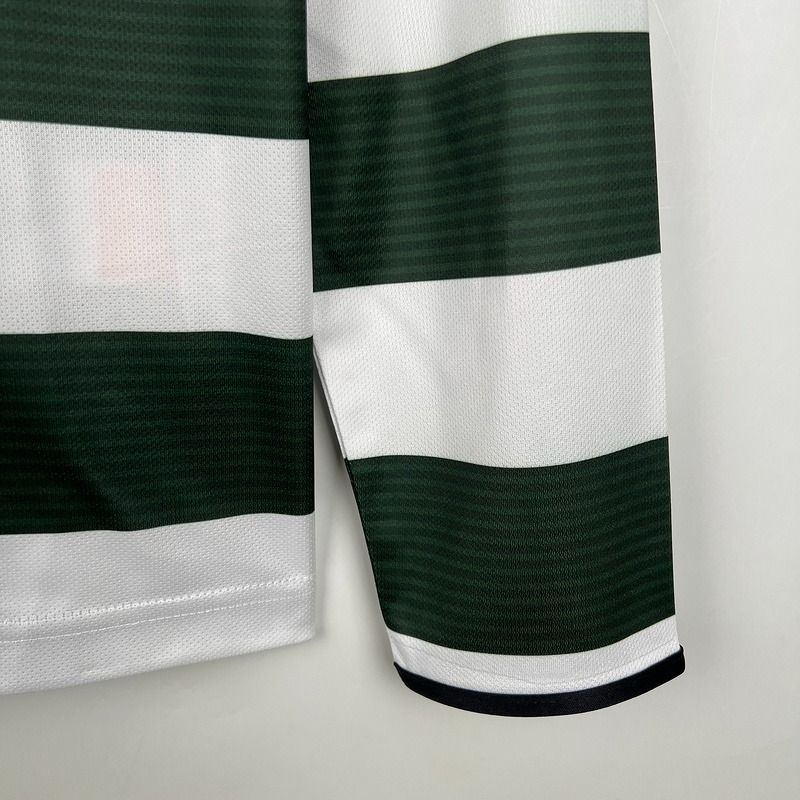 Retro Sporting Lisbon 2001-2003 home Long Sleeve image 2
