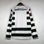 Retro Sporting Lisbon 2001-2003 home Long Sleeve image 3