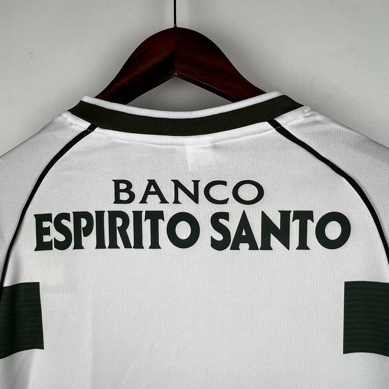 Retro Sporting Lisbon 2001-2003 home Long Sleeve image 5