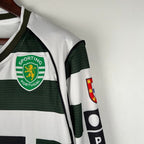 Retro Sporting Lisbon 2001-2003 home Long Sleeve image 6