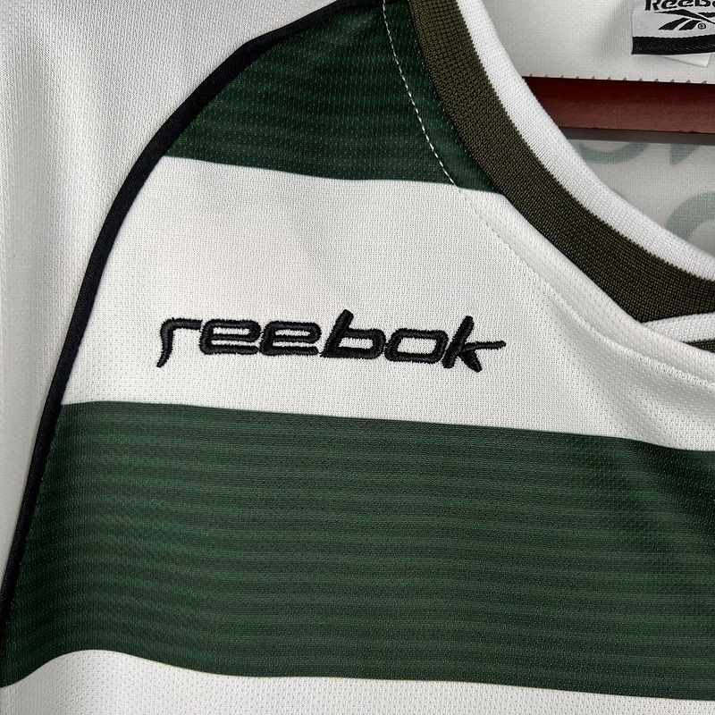 Retro Sporting Lisbon 2001-2003 home Long Sleeve image 8